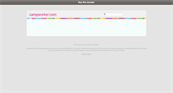 Desktop Screenshot of campworker.com